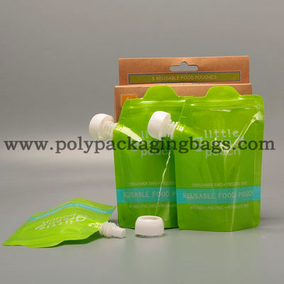 Η Resealable στάση 150ml 200ml 100mic ρίχνει επάνω τη σακούλα με τα καλύμματα για το χυμό