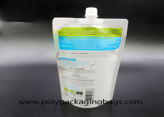 16oz 500ml Συσκευασία γάλακτος καρύδας Σακούλα με ακροφύσιο αυτοαναρρόφησης Stand Up Bag με στόμιο