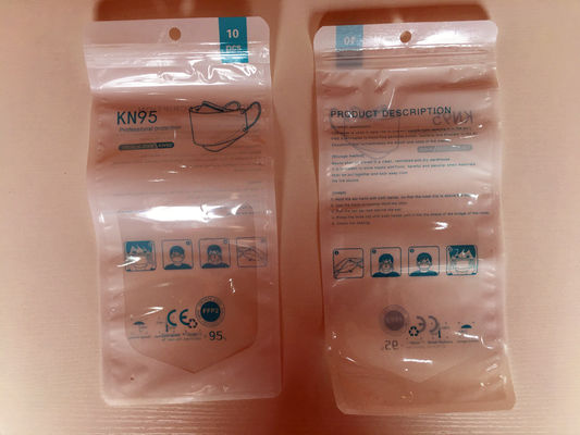 Μίας χρήσης Gravure Ziplock σακουλών φερμουάρ εκτύπωσης CPP πλαστικές συσκευάζοντας τσάντες μασκών