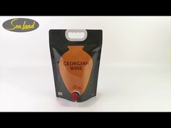 Προσαρμοσμένη συσκευασία χυμού / κρασιού Stand Up Spout Bag με διπλό βυθό Vitop