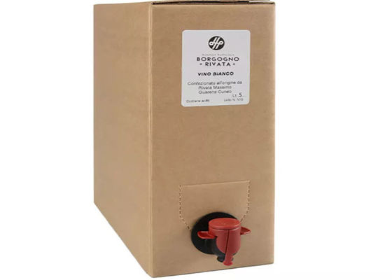 Πλαστικό που συσκευάζει την αποστηρωμένη τσάντα ΤΩΝ ΕΤΕΡΟΦΘΑΛΜΩΝ ΓΆΔΩΝ στο κιβώτιο 20 λίτρο για το ποτό κρασιού