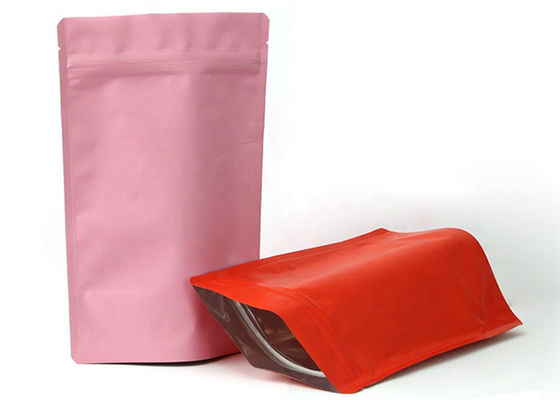 Παγωμένη αποθήκευση Doypack Mylar σακουλών κλειδαριών φερμουάρ αλουμινίου τσαγιού μεταλλινών μαύρη για τα τρόφιμα