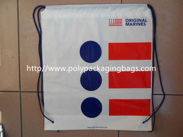 Οι πλαστικές τσάντες μεγέθους ταξιδιού στεγανοποιούν Backpack Drawstring προωθητικό