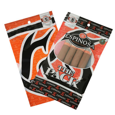 Διαφανής προσαρμοσμένη πλαστική σακούλα συσκευασίας πούρων, σακούλα φερμουάρ καπνού πούρων, πλαστική σακούλα συσκευασίας πούρων