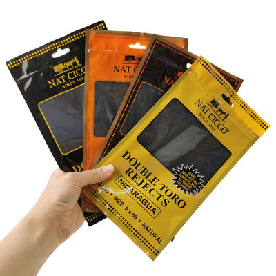 Προσαρμοσμένη συσκευασία καπνού Ενυδατήρας πλαστικών τσάντων Ενυδατωμένα τσιγάρα Humidor σακούλες για 4-5 τσιγάρα με υδρομέτρο & διαχωριστικό